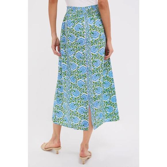 PINK CITY PRINTS Peacock Border Freya Skirt L - NWT - Picture 2 of 5